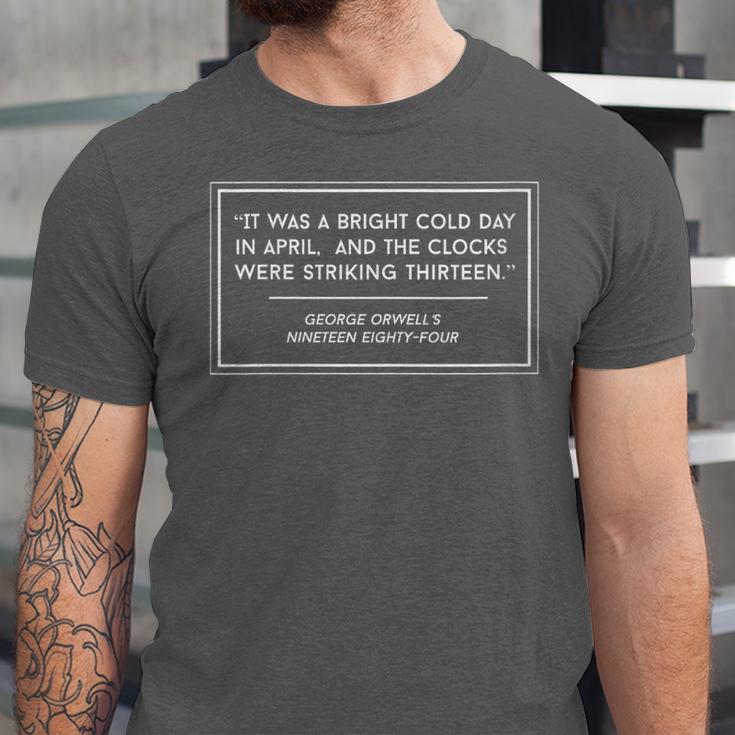George Orwell Nineteen Eighty Four Book Quote Unisex Jersey T-Shirt