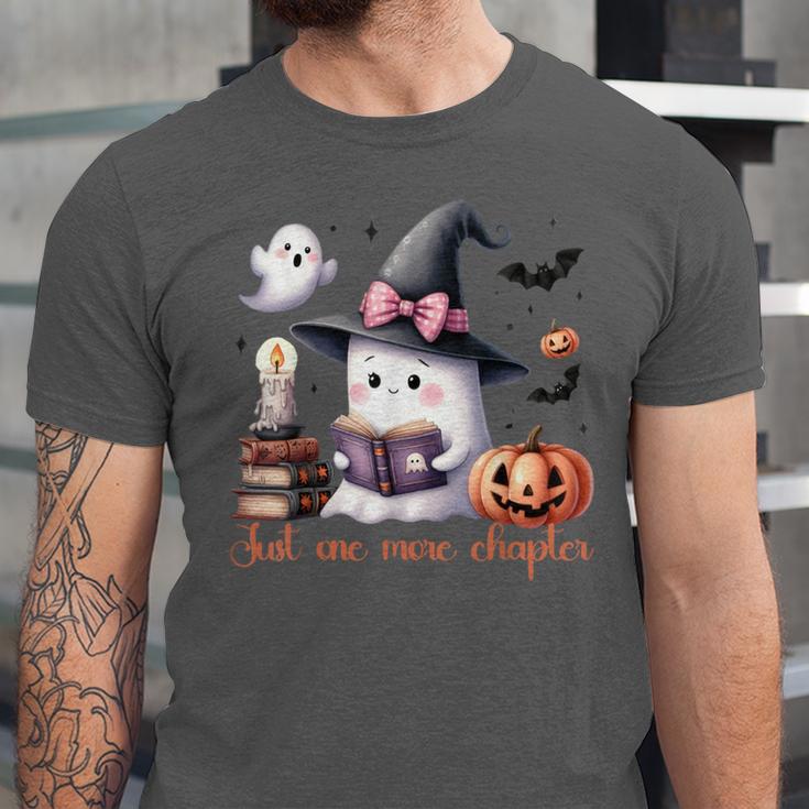 Ghost Reading Book Coquette Bow Halloween Girl Toddler Kid Unisex Jersey T-Shirt
