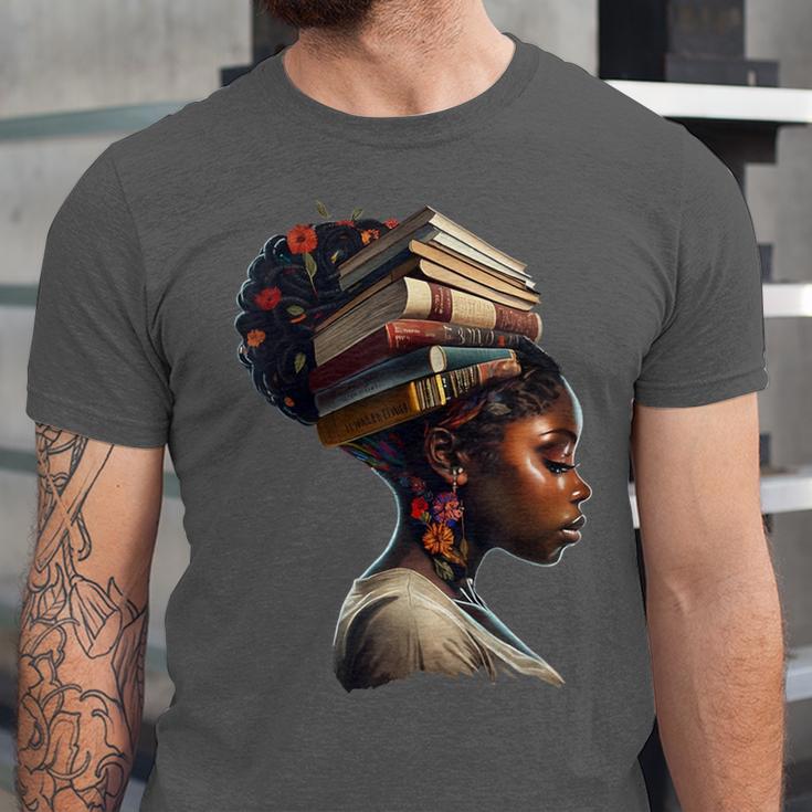 Girl Crown Of Books African Teacher Black History BHM Unisex Jersey T-Shirt Girl Crown Of Books African Teacher Black History BHM Unisex Jersey T-Shirt