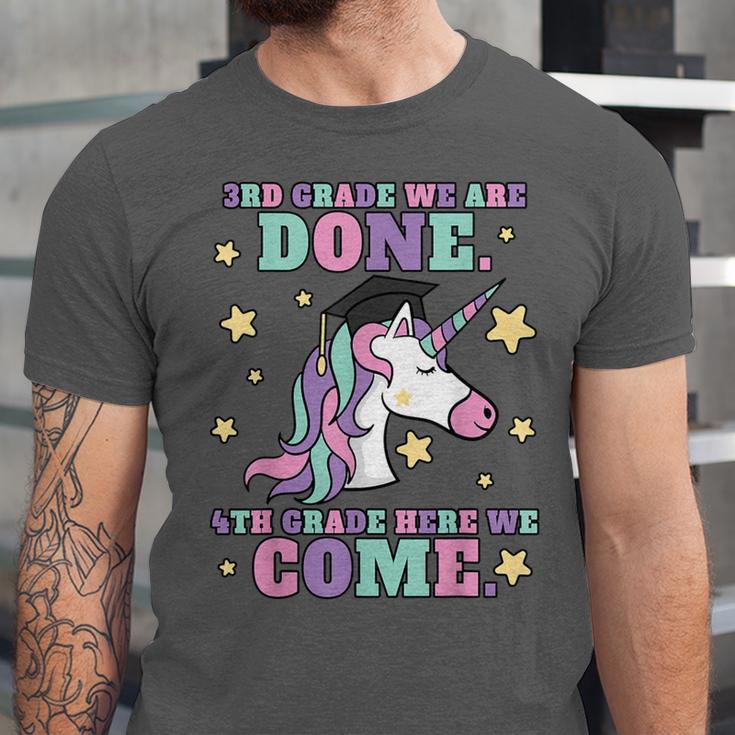 Girls 3rd Grade Graduation Magical Unicorn Unisex Jersey T-Shirt