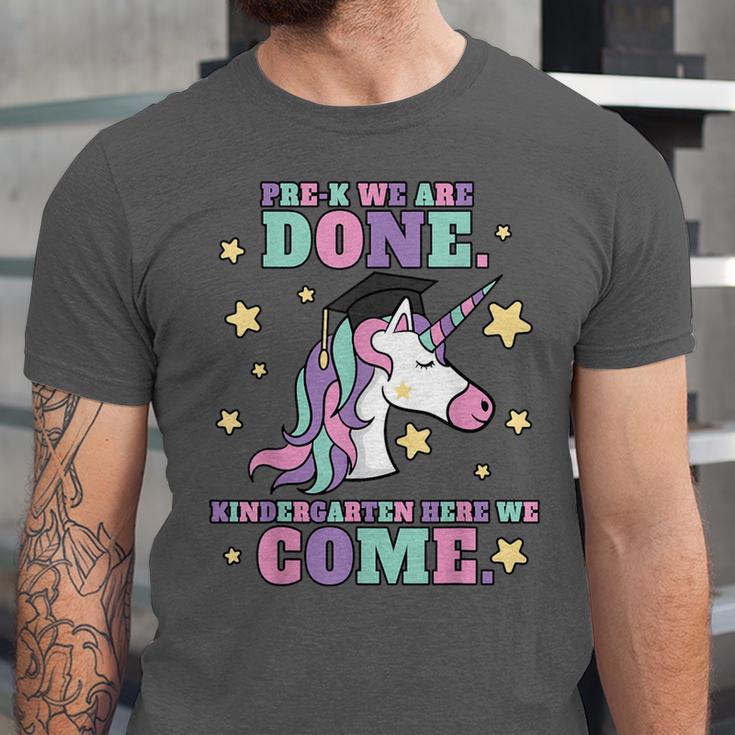 Girls Pre-K Graduation Magical Unicorn Unisex Jersey T-Shirt