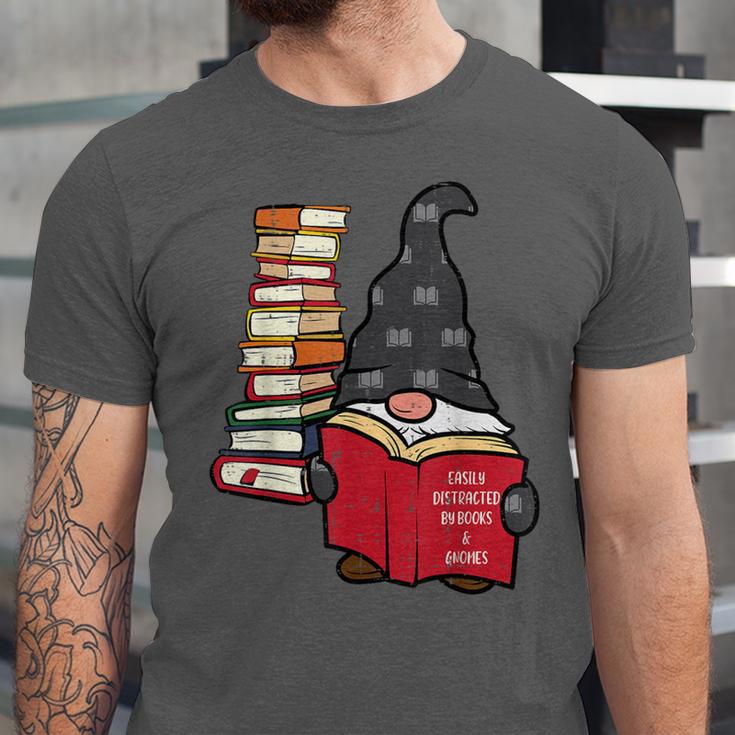 Gnome Read Reading Book Librarian Across America Women Kids Unisex Jersey T-Shirt