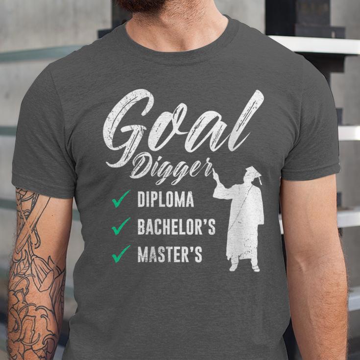 Goal Digger Diploma Master s Bachelor s Master Graduation Unisex Jersey T-Shirt