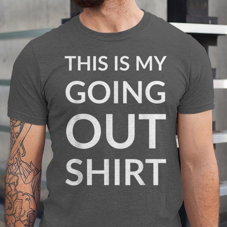 This Is My Going Out Sarcastic Introvert Unisex Jersey T-Shirt This Is My Going Out Sarcastic Introvert Unisex Jersey T-Shirt