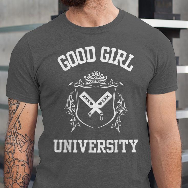 Good Girl University STFAUTTDLAGG Romance Spicy Book Unisex Jersey T-Shirt Good Girl University STFAUTTDLAGG Romance Spicy Book Unisex Jersey T-Shirt