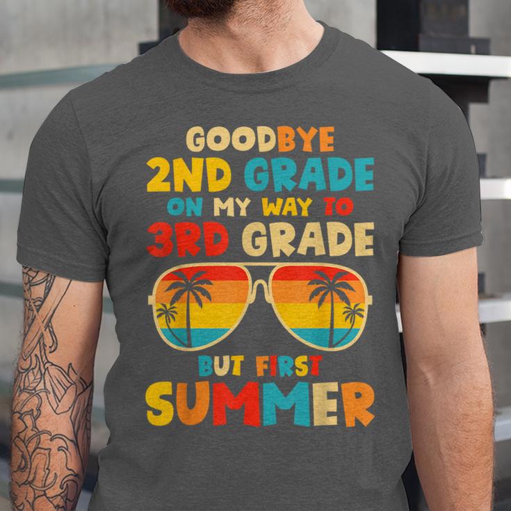 Goodbye 2nd Grade Graduation To 3rd Grade Hello Summer Kids Unisex Jersey T-Shirt