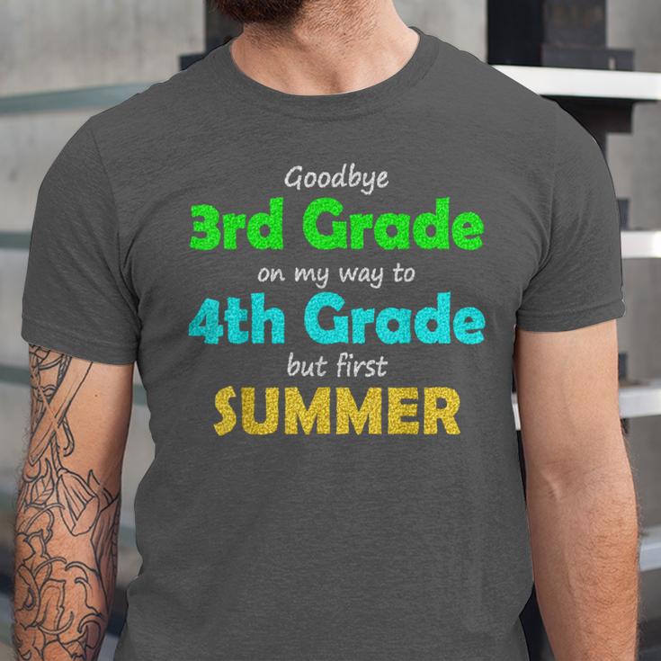 Goodbye 3rd Grade On My Way To 4th Grade 2022 Graduation Unisex Jersey T-Shirt