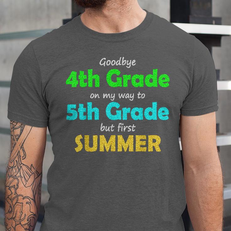 Goodbye 4th Grade On My Way To 5th Grade 2022 Graduation Unisex Jersey T-Shirt