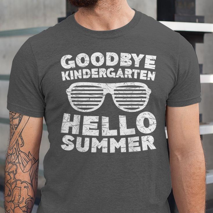 Goodbye Kindergarten Hello Summer Shirt Boy Girl Graduation Unisex Jersey T-Shirt