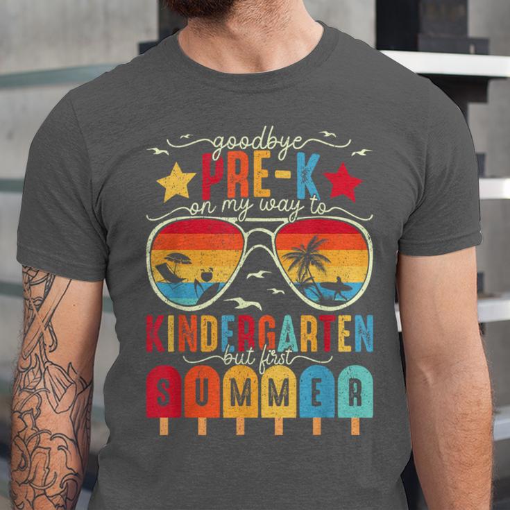 Goodbye Pre-k Graduation Kindergarten Summer Break Graduate Unisex Jersey T-Shirt