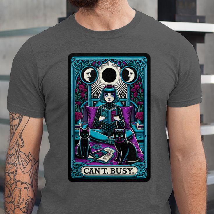 Gothic Girl Tarot Card Introverted Reader And Reading Unisex Jersey T-Shirt Gothic Girl Tarot Card Introverted Reader And Reading Unisex Jersey T-Shirt