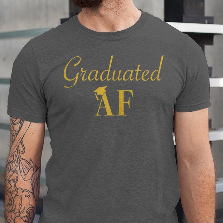 GradShirt For Women Graduated AF Graduation GIft Unisex Jersey T-Shirt
