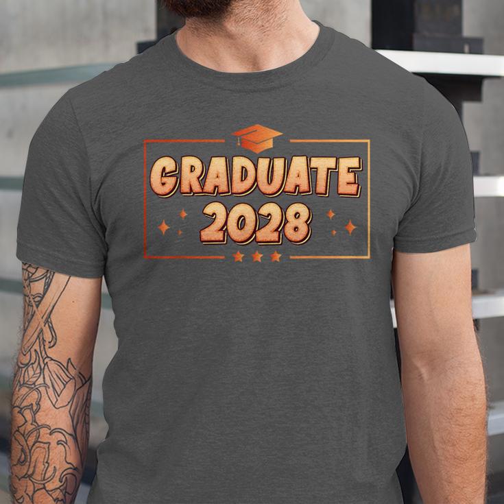 Graduate 2028 Class Of 2028 Senior Graduation Unisex Jersey T-Shirt