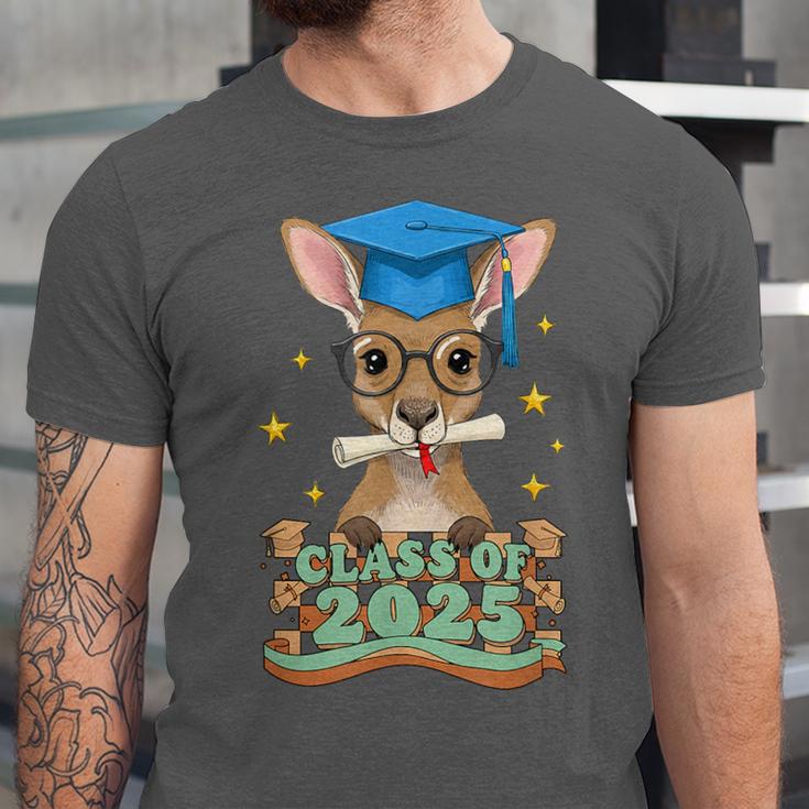 Graduate Kangaroo Class Of 2025 Kids Graduation Unisex Jersey T-Shirt
