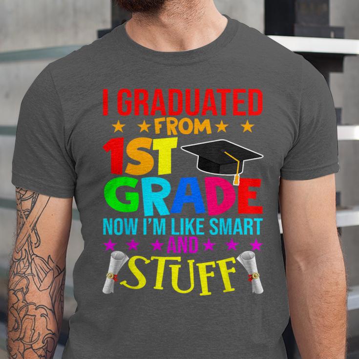 I Graduated From 1st Grade Graduation Matching Student Unisex Jersey T-Shirt