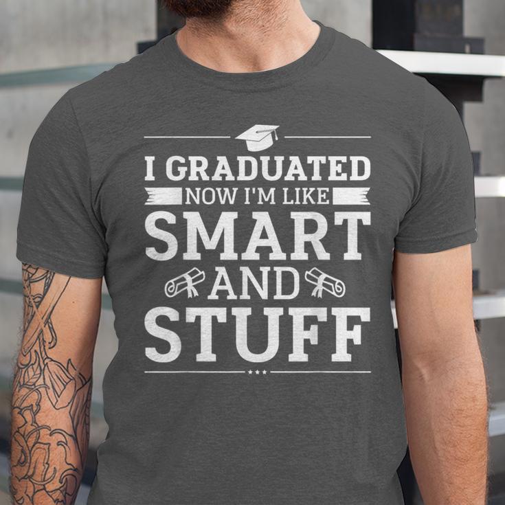 I Graduated College High School Graduation Senior Unisex Jersey T-Shirt
