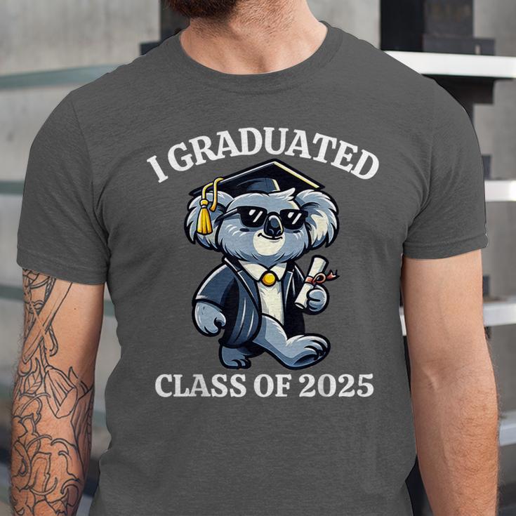 I Graduated Graduate Class Of 2025 Koala Graduation Unisex Jersey T-Shirt