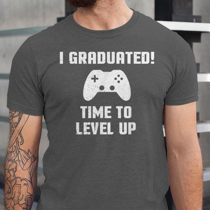 I Graduated Time To Level Up Graduation T-Shirt Unisex Jersey T-Shirt