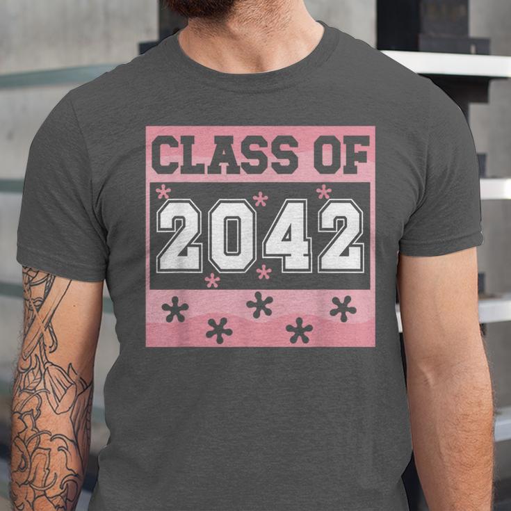 Graduating Class Of 2042 First Day Of School 2042 Graduation Unisex Jersey T-Shirt