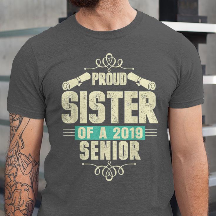 Graduation 2019 TShirt Proud Sister Of A Senior Unisex Jersey T-Shirt