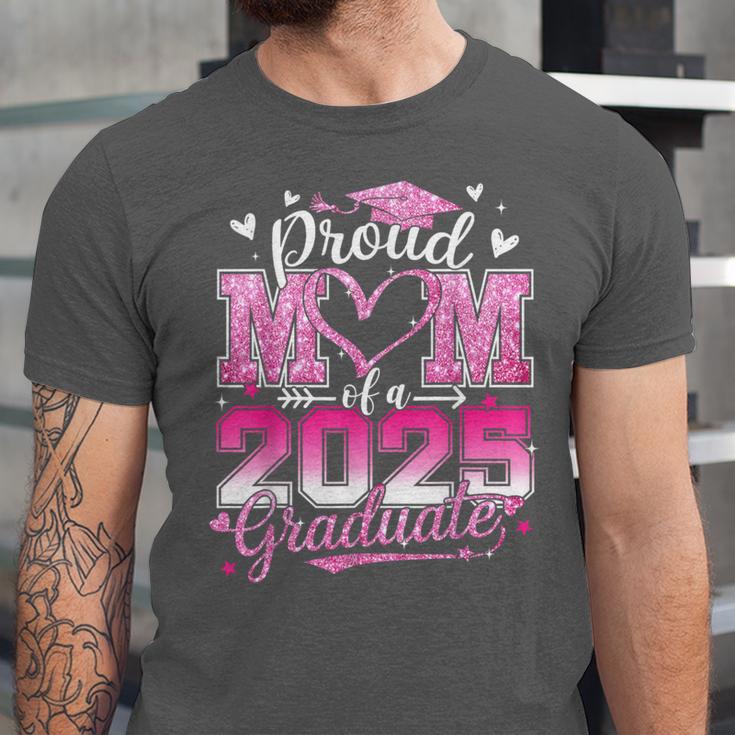 Graduation 2025 Proud Mom Of 2025 Graduate Floral Women Unisex Jersey T-Shirt