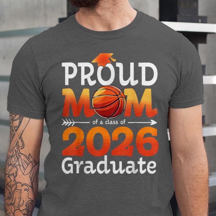 Graduation Basketball Retro Proud Mom Of A 2026 Graduate Unisex Jersey T-Shirt