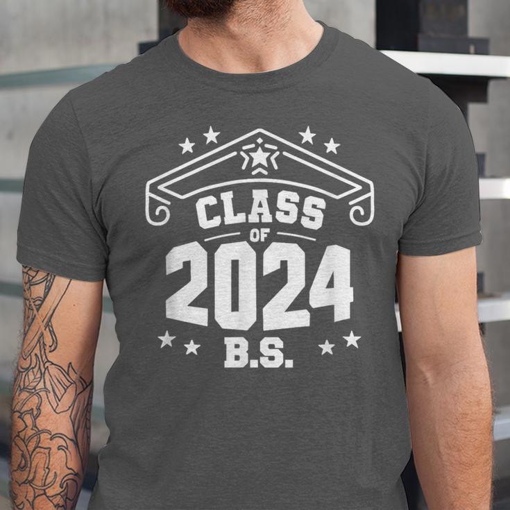 Graduation BS Class Of 2024 Grad Congratulations Graduate Unisex Jersey T-Shirt