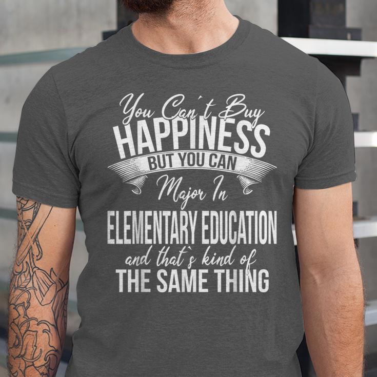 Graduation Elementary Education Major Unisex Jersey T-Shirt