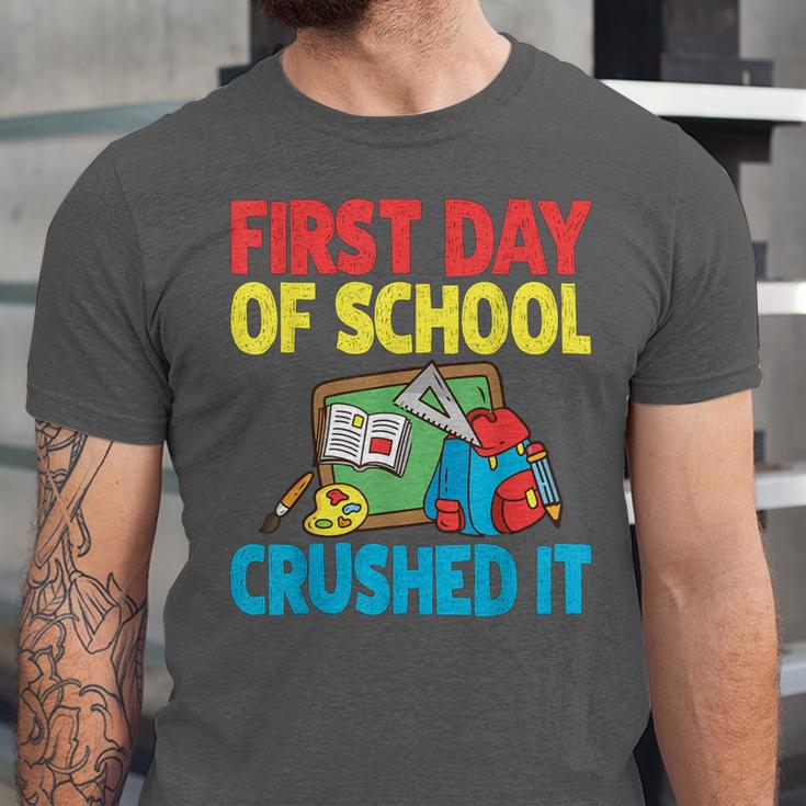 Graduation First Day Of School Crushed It Unisex Jersey T-Shirt