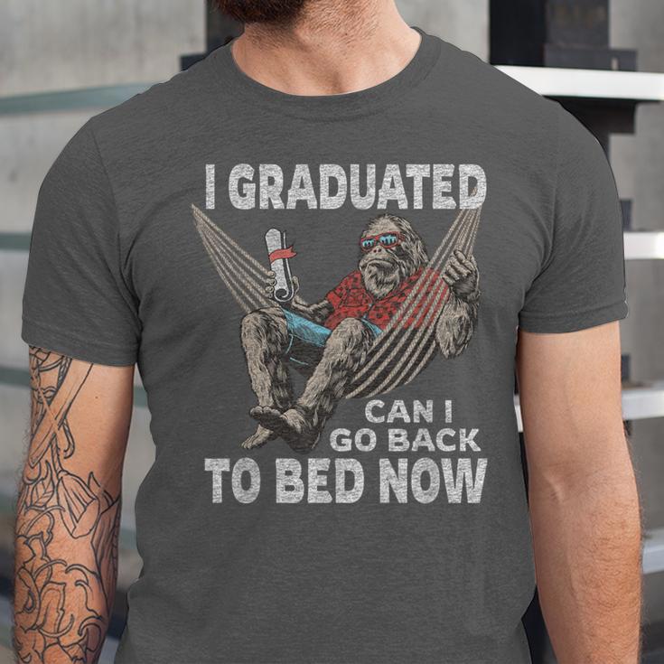 Graduation I Graduated Can I Go Back To Bed Now Unisex Jersey T-Shirt