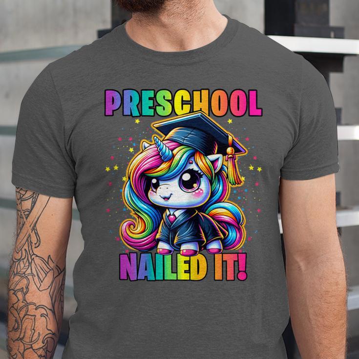 Graduation Preschool Unicorn Nailed It Pre-K Girls Grad Unisex Jersey T-Shirt