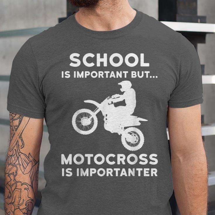 Graduation Shirt For Dirtbike Motocross Riders Unisex Jersey T-Shirt