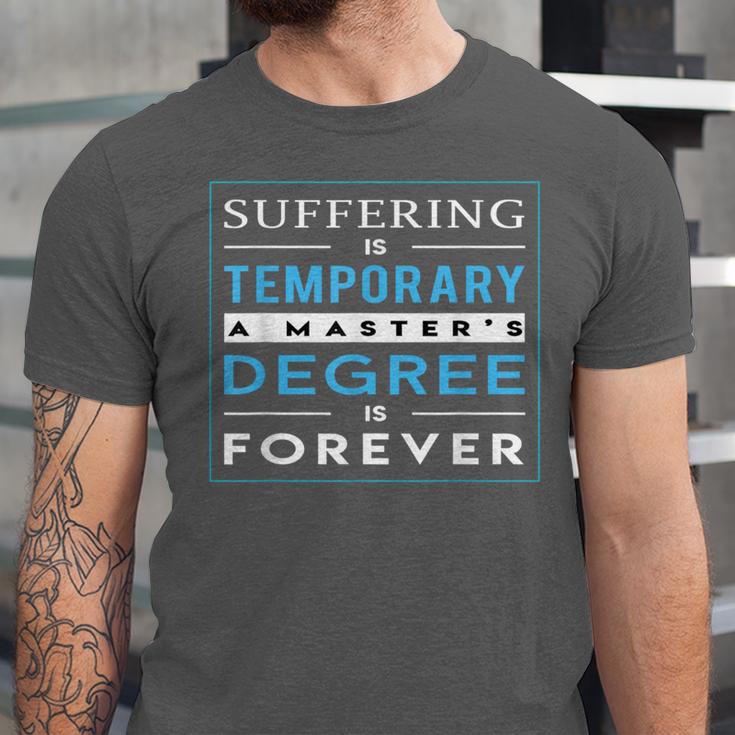 Graduation Shirt Masters Graduates From Grad School Unisex Jersey T-Shirt