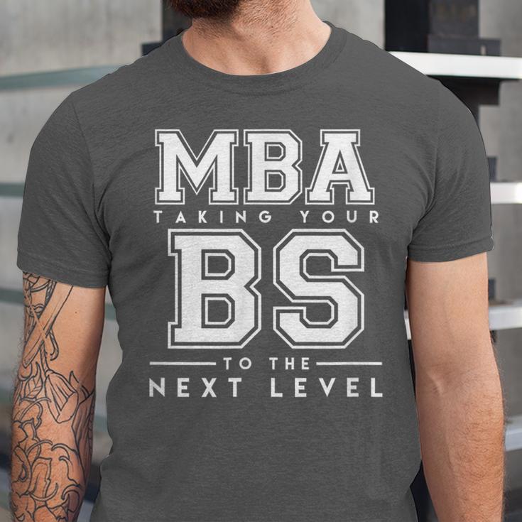 Graduation Shirt For Him Her MBA Next Level BS Unisex Jersey T-Shirt