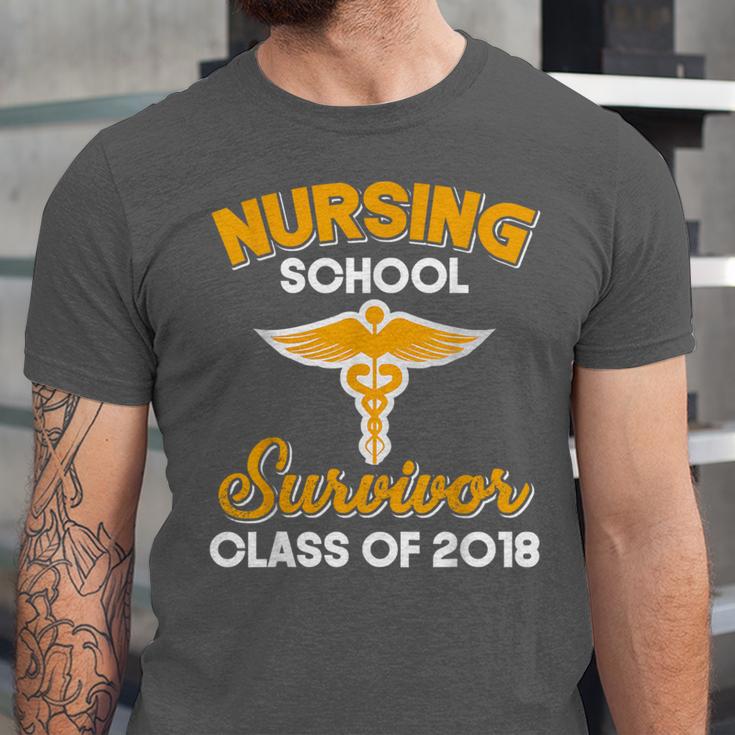 Graduation Shirt Nursing School Survivor Class Of 2018 Tee Unisex Jersey T-Shirt