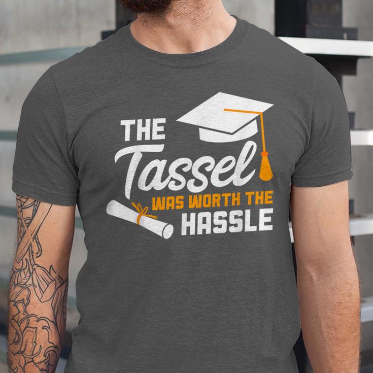 GraduationShirt Tassel Was Worth The Hassle Tee Unisex Jersey T-Shirt