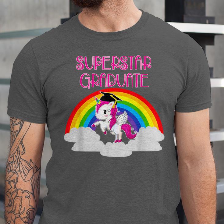 Graduation Unicorn Superstar Magical Colorful Rainbow Tshirt Unisex Jersey T-Shirt