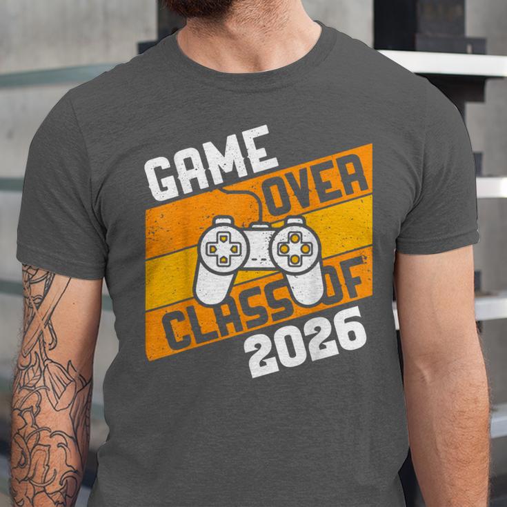Graduation Video Gamer Game Over Class Of 2026 Senior Unisex Jersey T-Shirt