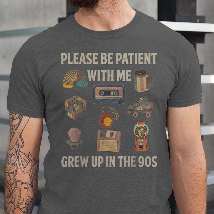 Grew Up In The 90s Retro Nostalgia Unisex Jersey T-Shirt