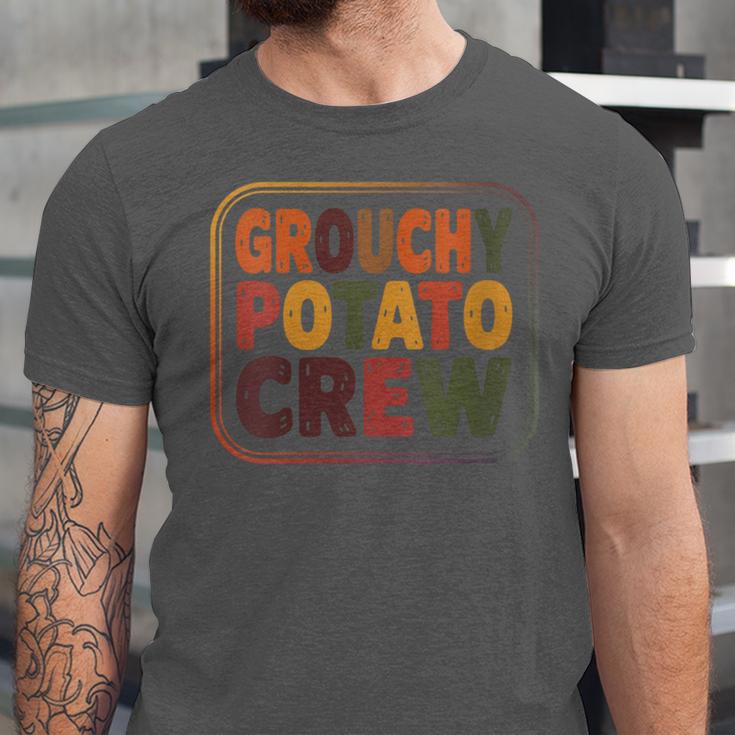 Grouchy Potato Crew Introvert Sarcasm Unisex Jersey T-Shirt