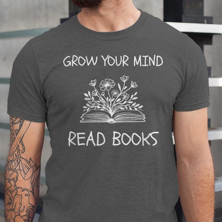Grow Your Mind Read Books Tee Fun Book Lover Reading Outfit Unisex Jersey T-Shirt Grow Your Mind Read Books Tee Fun Book Lover Reading Outfit Unisex Jersey T-Shirt