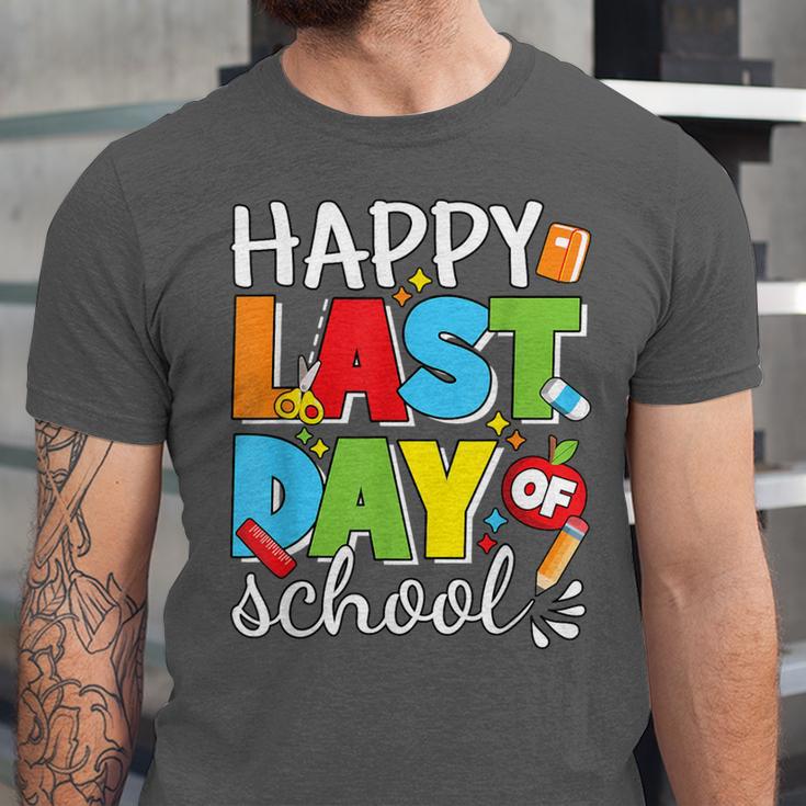 Happy Last Day Of School Teacher Student Graduation Unisex Jersey T-Shirt