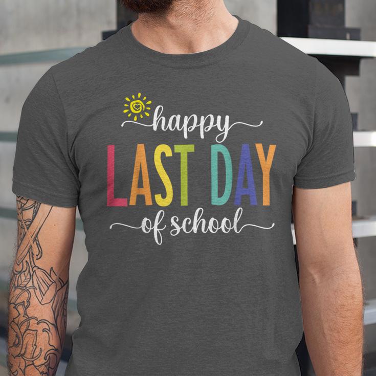 Happy Last Day Of School Women Teachers School Graduation Unisex Jersey T-Shirt