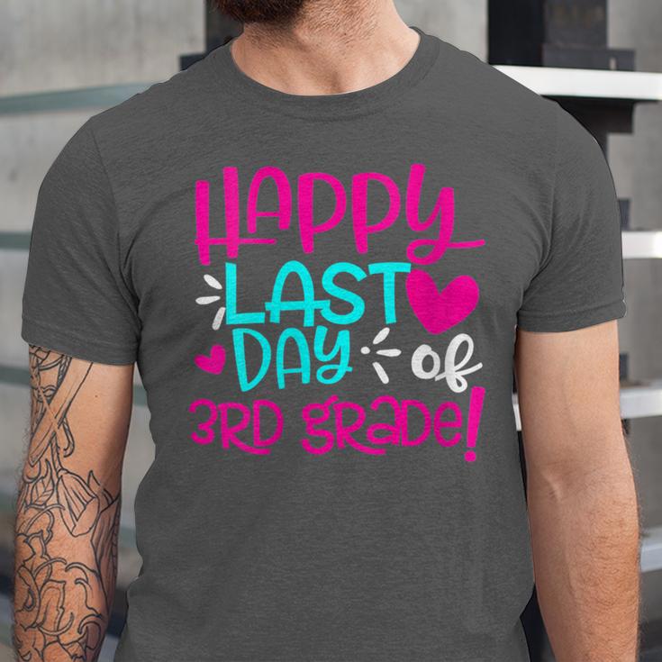 Happy Last Day Of Third 3rd Grade Teacher Student Graduation Unisex Jersey T-Shirt