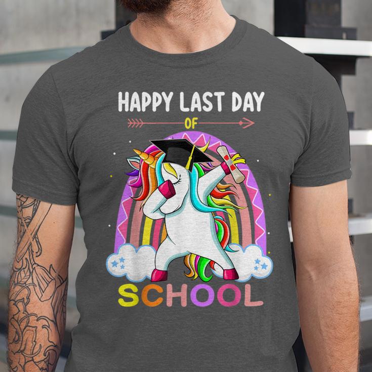Happy Last Days Of School Graduation Class 2022 Unicorn Girl Unisex Jersey T-Shirt