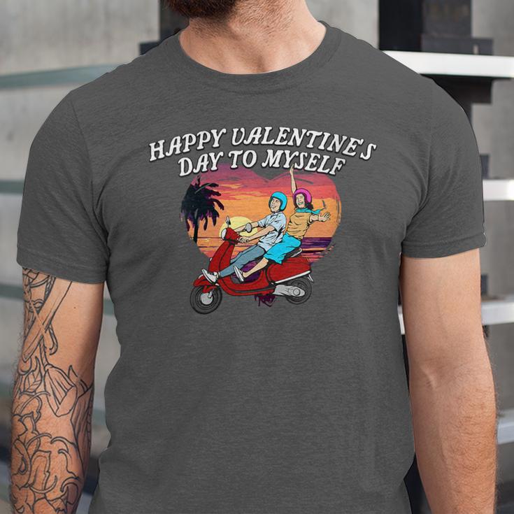 Happy Valentines Day To Myself Introvert Humor Unisex Jersey T-Shirt Happy Valentines Day To Myself Introvert Humor Unisex Jersey T-Shirt