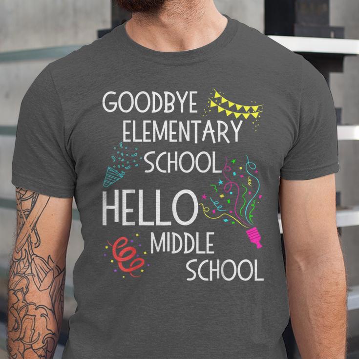 Hello Middle School Graduation Elementary School T-Shirt Unisex Jersey T-Shirt