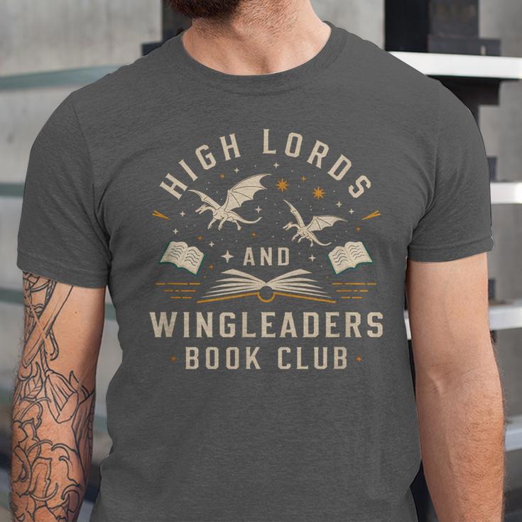 High Lords & Wingleaders Fantasy Reader Book Club Dragons Unisex Jersey T-Shirt