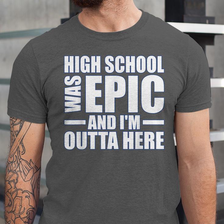 High School Graduate Graduation Party Meme Unisex Jersey T-Shirt