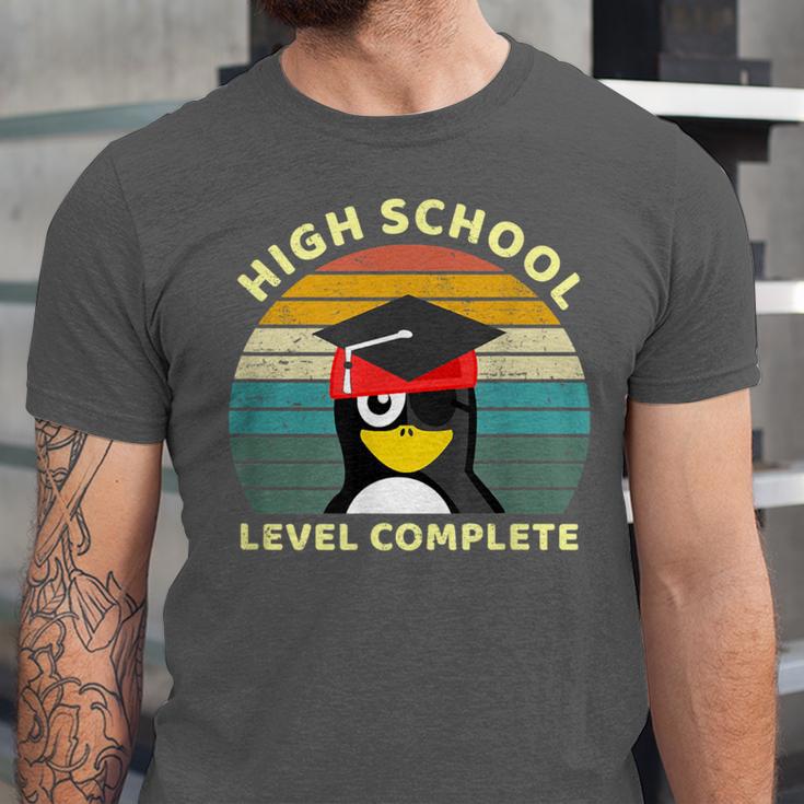 High School Level Complete Graduation Senior Students Unisex Jersey T-Shirt